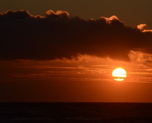 Sonnenuntergang und Sonnenaufgang